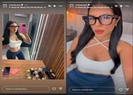Edwin Diaz's wife, Nashaly, shared stories on her social media platform. (@nashaly.diaz/Instagram)